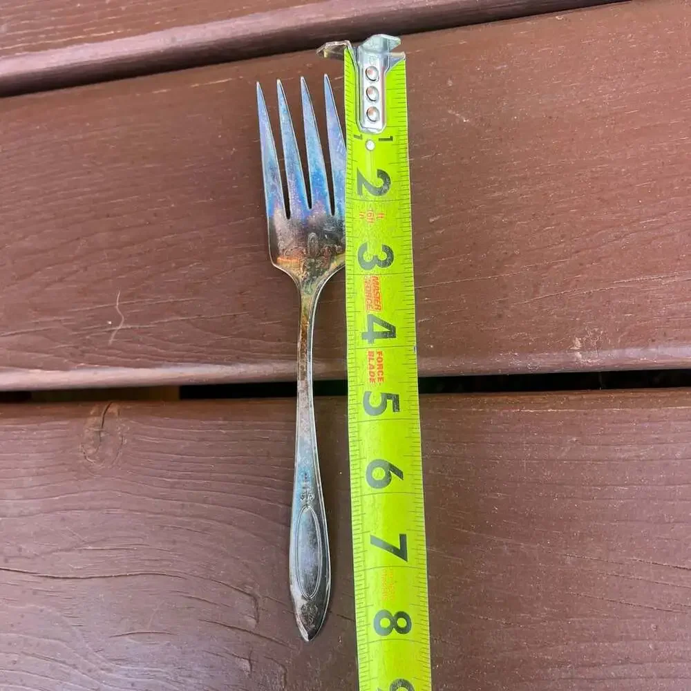 Oneida Community Plate Adam 1917 Silverplate Serving Fork 8”